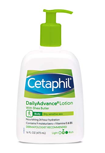 Cetaphil Daily Advance Ultra Hydrating Lotion For Dry/sensitive Skin, Fragrance Free, 16 Fl Oz (Pack of 2)