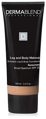 Dermablend Leg and Body Makeup, with SPF 25. Skin Perfecting Body Foundation for Flawless Legs with a Smooth, Even Tone Finish, 3.4 Fl. Oz.