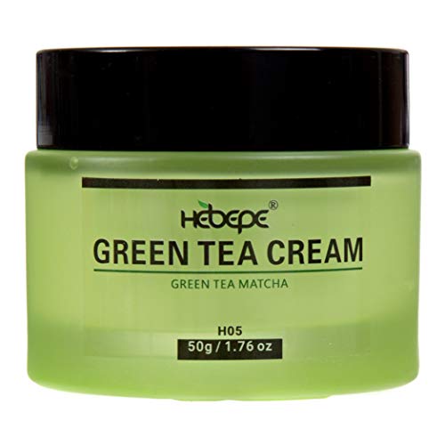 Hebepe Green Tea Matcha Face Moisturizer Cream for Dry Skin with Collagen, Cocoa Butter, Grapefruit, Vitamin C&E, Tangerine Peel Extract, Anti Aging Face Cream Reduce Appearance of Wrinkles&Fine Lines