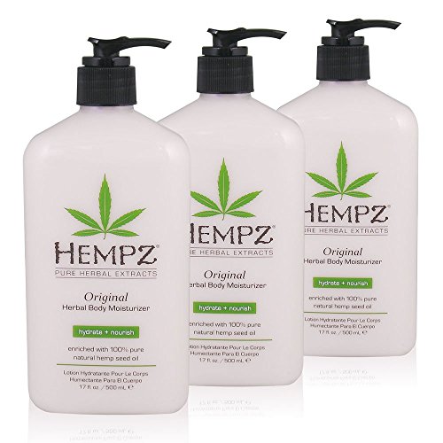 Hempz Original Herbal Body Moisturizer, 17 oz, Pack of 3