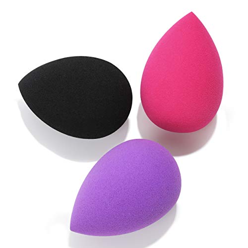 Makeup Sponges 3 Pack, Larbois Blender Beauty Foundation Blending Sponge, Professional Beauty Makeup Set for Dry & Wet Use (Water Droplets)