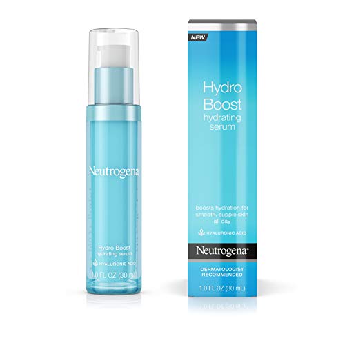 Neutrogena Hydro Boost Hydrating Hyaluronic Acid Serum, Oil-Free and Non-Comedogenic Face Serum Formula for Glowing Complexion, Oil-Free & Non-Comedogenic, 1 fl. oz