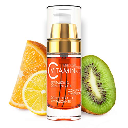 Noche Y Dia Vitamin C Serum - Daily Anti Aging Formula for Face & Skin - Brighten & Even Skin Tone - Reduce Appearance Of Wrinkles, Dark Circles, Fine Lines, Sun Damage - Boost Collagen - 1.02 oz