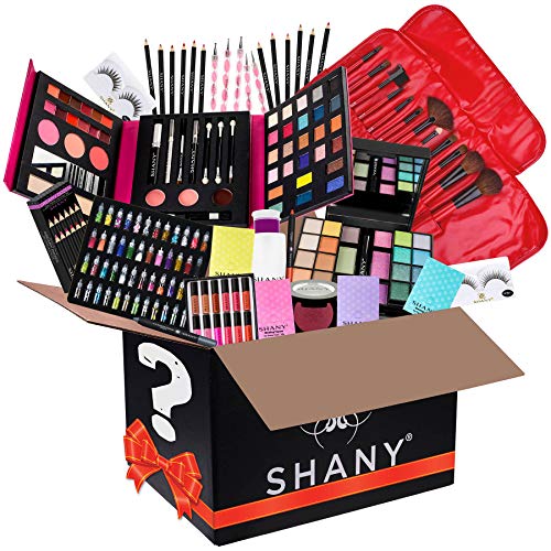 SHANY Gift Surprise - AMAZON EXCLUSIVE - All in One Makeup Bundle - Includes Pro Makeup Brush Set, Eyeshadow Palette,Makeup Set or Lipgloss Set and etc. - COLORS & SELECTION VARY