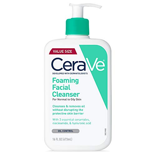 CeraVe Foaming Facial Cleanser | 16 Fl Oz | Daily Face Wash for Oily Skin | Fragrance Free