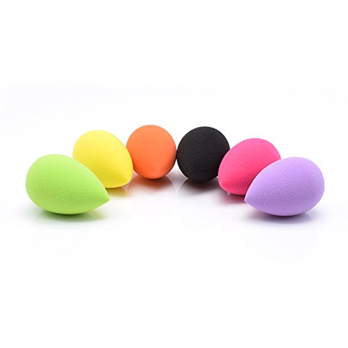 Dolovemk 6PCS Make Up Sponges,Mini Beauty Sponge Blenders Make Up Set,Latex-Free,Make Up Sponge Cheap,Flawless Coverage Sponges for Liquid Foundation,1.4IN(Dry)/1.6IN(Wet)6 Color