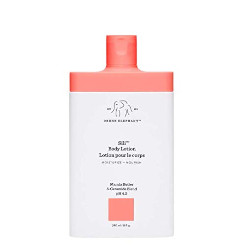 Drunk Elephant Sili Body Lotion. Hydrating and Restoring Cream Body Lotion. (8 fluid ounces)