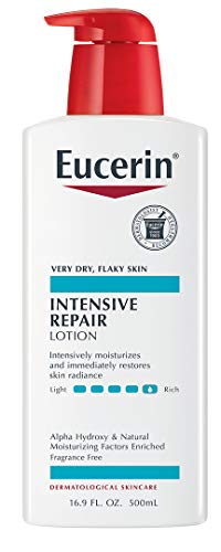 Eucerin Intensive Repair Lotion - Rich Lotion for Very Dry, Flaky Skin - Use After Washing With Hand Soap - 16.9 Fl. Oz.