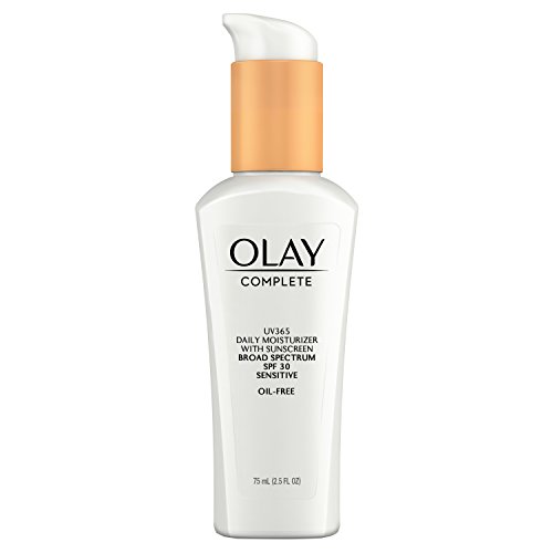 Face Moisturizer by Olay Complete Daily Defense All Day Moisturizer With Sunscreen, SPF30 Sensitive Skin, 2.5 fl. Oz., (Pack of 2)