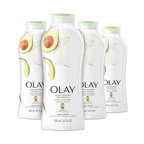 Olay Ultra Moisture Body Wash with B3 and Avocado Oil, 22 Fl Oz  (Pack of 4)