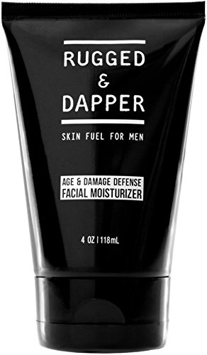 RUGGED & DAPPER Face Moisturizer for Men, Skin Care Lotion with Hyaluronic Acid, 4 Oz