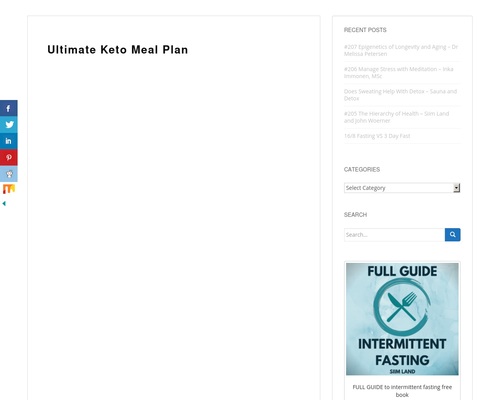 Ultimate Keto Meal Plan - Siim Land Blog