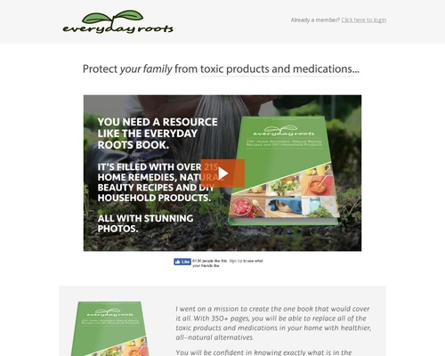 Everyday Roots: Highest Converting Natural Health Offer on CB