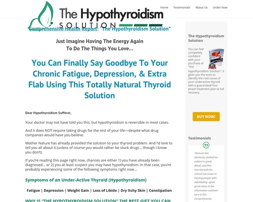 Homepage - The Hypothyroidism Solution