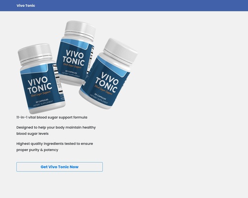 VivoTonic - Hot New 2021 Diabetes Offer