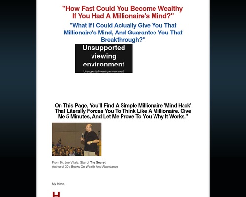 Dr. Joe Vitale - Wealth Trigger 360