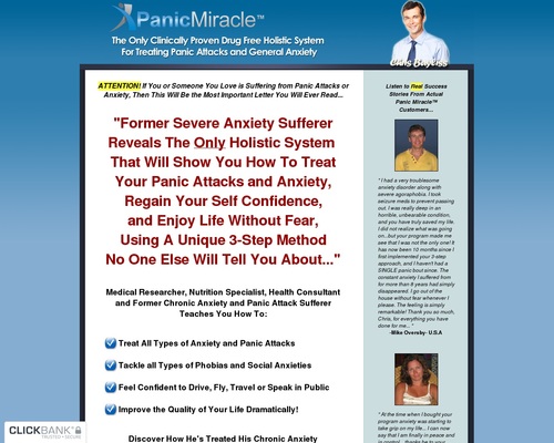 Panic Miracle (tm): Top Panic Attacks & Anxiety Offer on Clickbank!